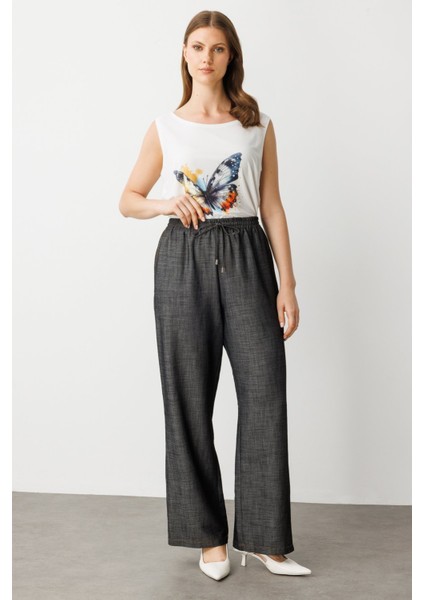 Beli Lastikli Bol Paça Pantolon fiyatları