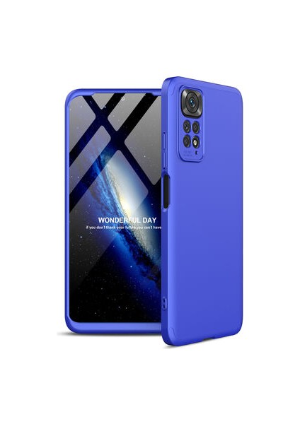 Redmi Note 11S Global Kılıf 3 Parçalı Tam Koruma Şık Trivex Premium Sert Kapak