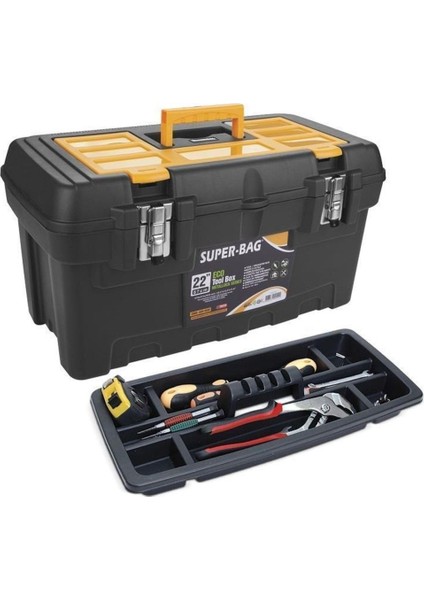 22” Metal Takım Çantası, 570X315X295 Mm, Dayanıklı ve Kullanışlı Tasarım