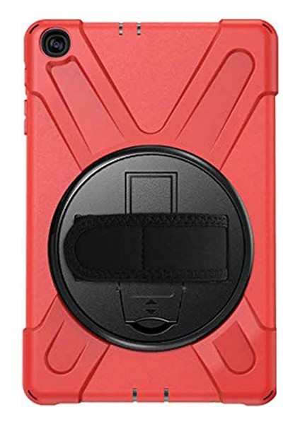 Galaxy Tab A7 10.4 SM-T500-T505-T507 Kılıf Shockproof 3 Katmanlı Standlı Zırh K - YKD8065-3917