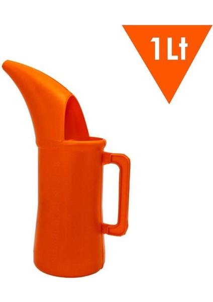 1 Litrelik Şeffaf Plastik Kap, Kullanışlı ve Dayanıklı.