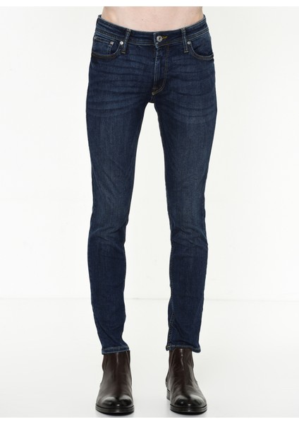 12110056_Jjiliam Jjoriginal Am 014 Düşük Bel Skinny Fit Düz Erkek Denim Pantolon fiyatları