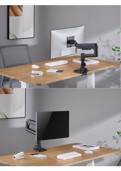 Tekli Ultra Geniş Monitör Kolu 17 "-49" 20KG Typ-C / USB Çıkışlı