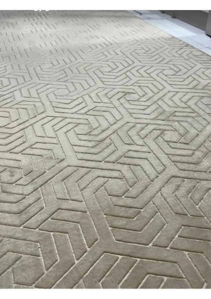 Jel Kaymaz Taban Kesme Halı Yolluk Gold Zikzaklı Makinede Yıkanabilir fırsatları