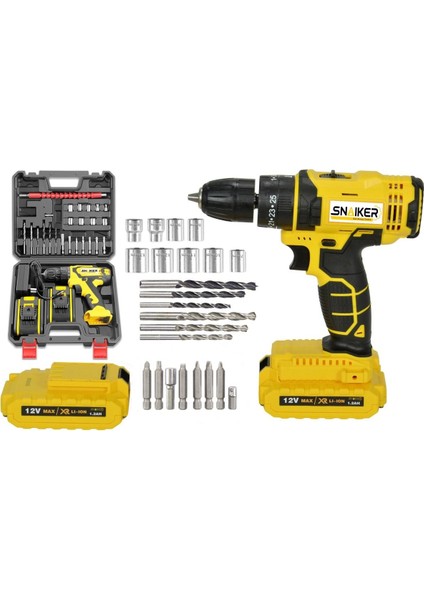 12V Metal Şanzımanli Akülü Vidalama Darbeli Uç Seti 1.0-1.4 Ah, 2 Yıl Güvence fiyatları