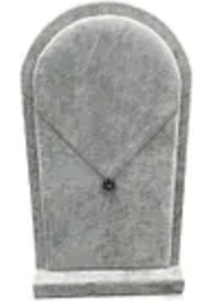 Gri Süet Kumaş Ayaklı Kolye Sergileme Standı, 26/15 Cm, Yerli Üretim fiyatları