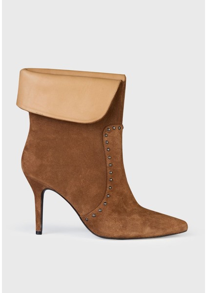 Süet Zımba Detaylı Kısa Çizme modelleri