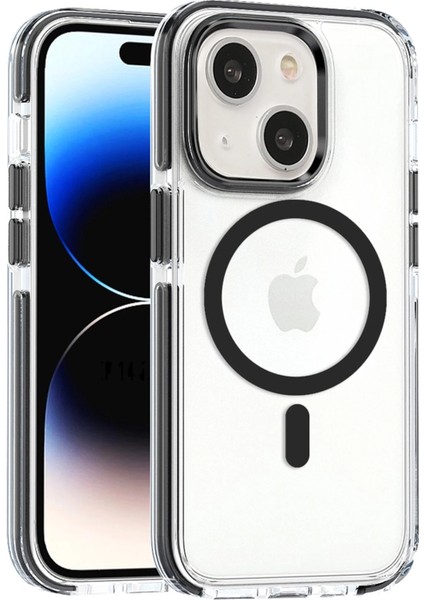 Iphone 15 Bella Magsafe Kapak - Siyah Zrnet