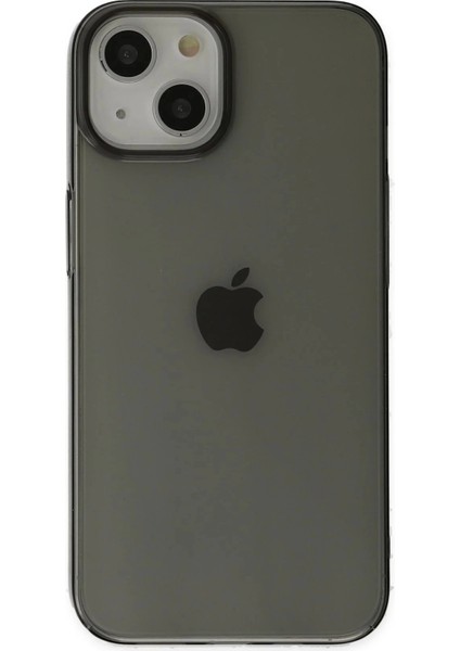 Newface iPhone 14 Plus Kılıf Pc Sert Şeffaf Kapak - Siyah