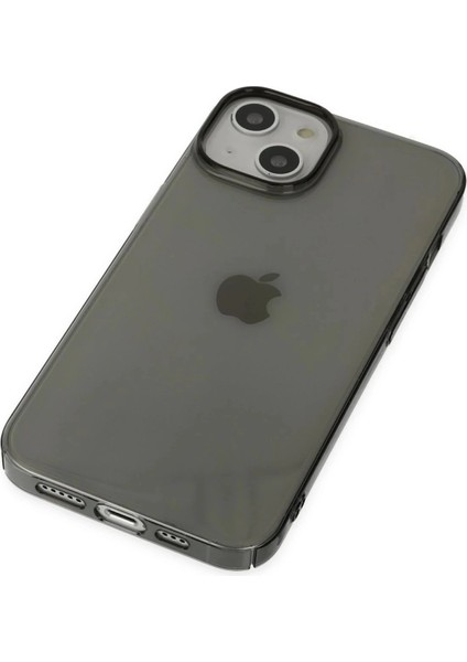 Newface iPhone 14 Plus Kılıf Pc Sert Şeffaf Kapak - Siyah fırsatları
