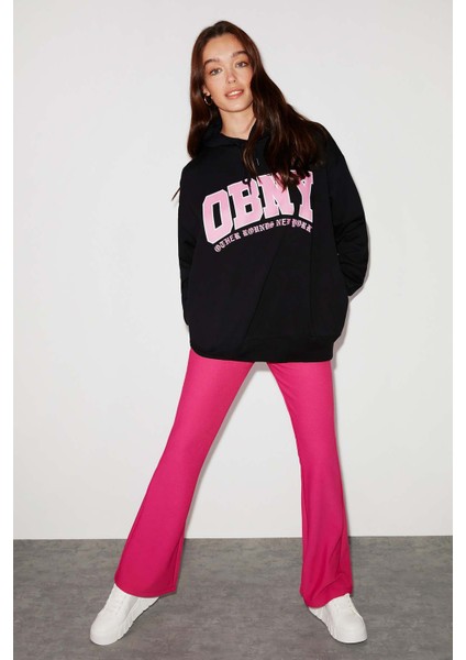 Obny Oversize Siyah Sweatshirt fırsatları