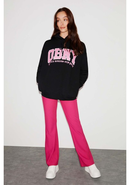 Obny Oversize Siyah Sweatshirt indirimleri