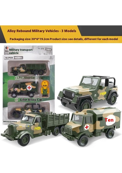 Çocuk Askeri Tank Modeli Zırhlı Araba Alaşım Bumerang Off-Road Araç Oyuncak Seti (Yurt Dışından)