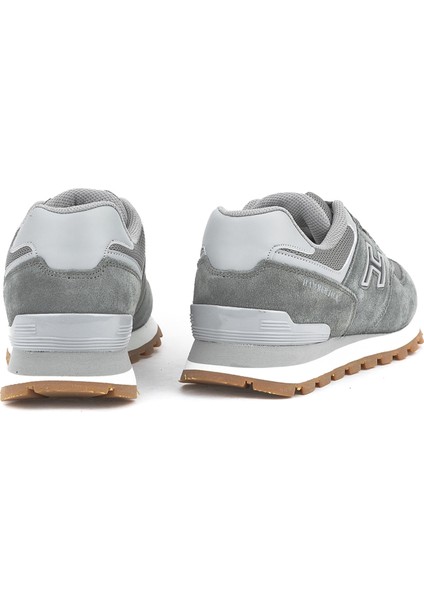 102 19253-G Deri Koyu Gri Kadın Sneaker modelleri