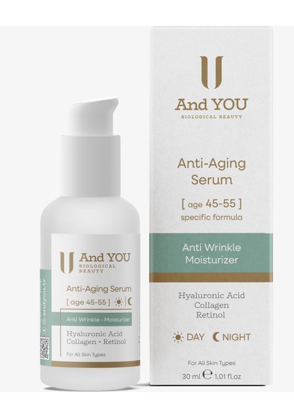 Anti Aging Serum Day & Night Serum (45-55 Yaş) 30 ml fiyatları