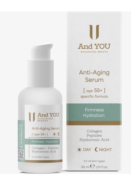 Anti-Aging Serum Day & Night Serum (55+ Yaş) 30 ml