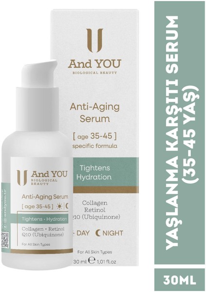 Anti -Aging Serum Day & Night Serum (35-45 Yaş) 30 ml