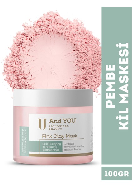 Pınk Clay Mask / Pembe Kil Maskesi 100 gr