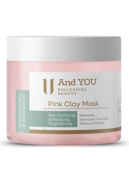Pınk Clay Mask / Pembe Kil Maskesi 100 gr