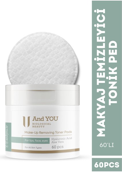 Make-Up Removıng Toner Pads / Makyaj Temizleyici Tonik Ped (60'lı)