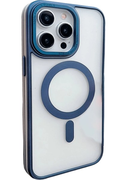 Iphone 15 Pro Montella Magsafe Kapak - Lacivert Zrnet