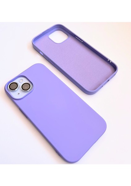 iPhone 15 Uyumlu Lansman İçi Kadife Esnek Soft Silikon Kılıf