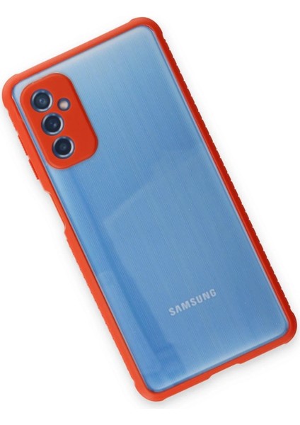 Newface Samsung Galaxy M52 5g Kılıf Miami Şeffaf Silikon - Kırmızı fiyatları
