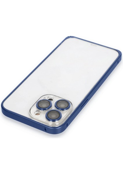 Iphone 15 Pro Metal Bumper Mat Kapak - Lacivert Zrnet fırsatları