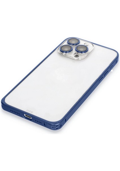 Iphone 15 Pro Metal Bumper Mat Kapak - Lacivert Zrnet indirimleri