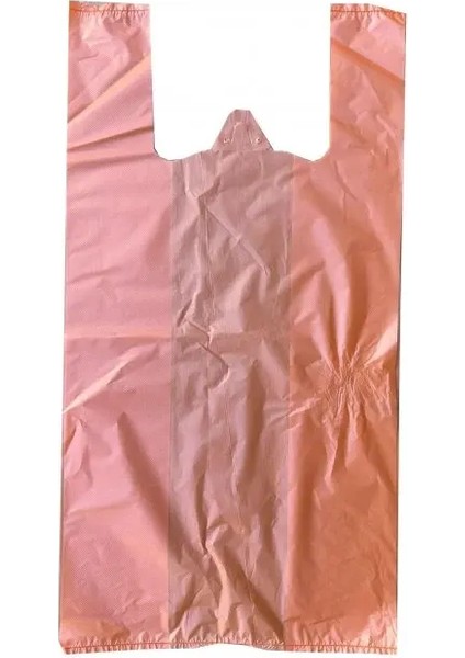 Turuncu Market Poşeti – Hışır Atlet Poşet – Orta Boy – 26 x 50 cm