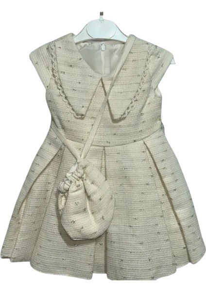 Kız Çocuk Vintage Stil Çanta Detaylı Elbise fiyatları