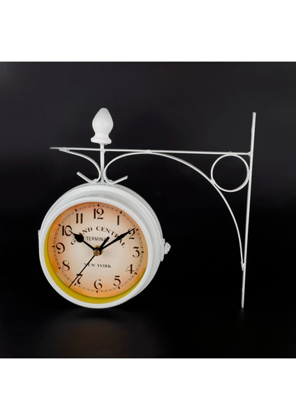 Retro Duvar Saatleri Çift Taraflı Oturma Odası Sessiz Metal Ev Dekorasyonu (Yurt Dışından) fırsatları