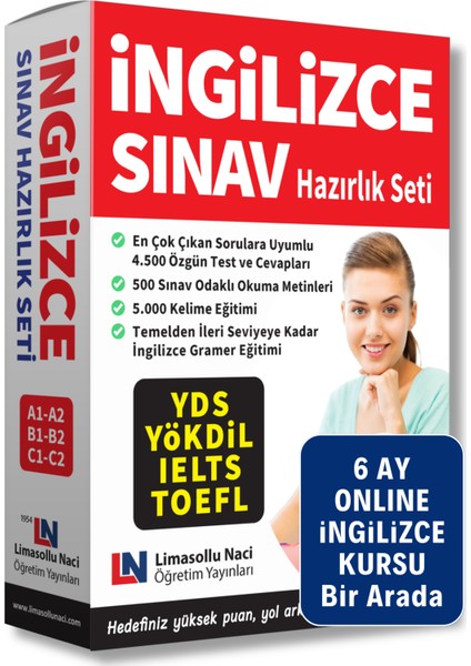 İngilizce Yds Deneme, Yökdil, Ielts, Lgs, Sınav Hazırlık Seti, Online Kurs, Kelime Öğrenme 4500 Test