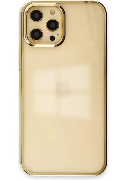 Newface iPhone 12 Pro Max Kılıf Element Silikon - Gold
