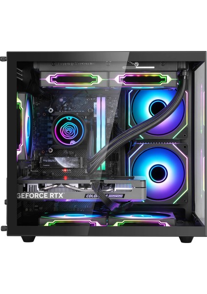 Bisistem Segotep-Bs5-A Brave W1 Amd Ryzen 5 5600 32 GB Ddr4 Colorful Rtx 3050 6gb 1tb SSD Freedos Oyuncu Masaüstü Bilgisayarı
