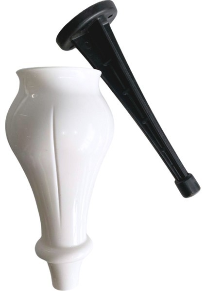 Tombul Beyaz 18CM Plastik Ayak Mobilya Masa ve Dolap AYAĞI(BEYAZ)(18CM) fırsatları