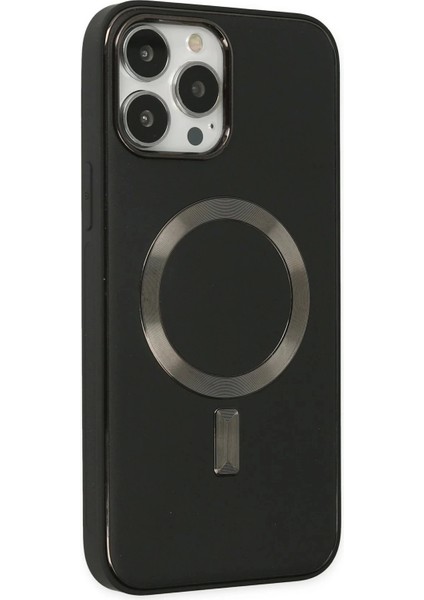 Newface iPhone 13 Pro Max Kılıf Coco Deri Magneticsafe Silikon - Siyah fiyatları