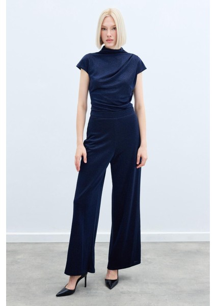 Simli Salaş Pantolon - Lacivert modelleri