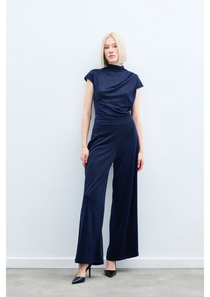 Simli Salaş Pantolon - Lacivert fırsatları