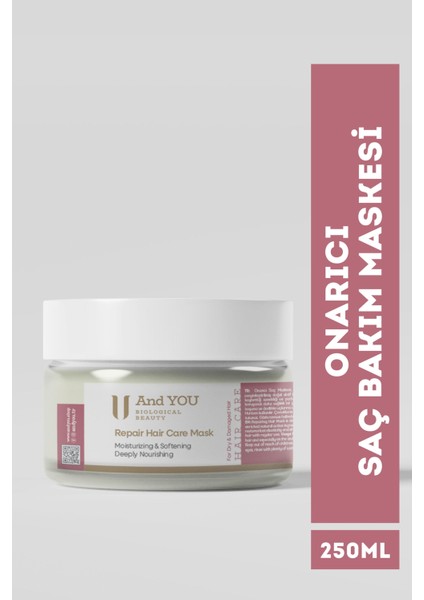 Repair Hair Care Mask / Onarıcı Saç Bakım Maskesi 250 ml