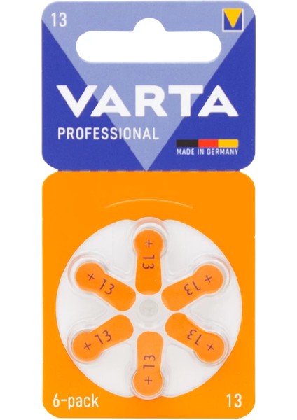 Varta 13 No Kulaklık Pili 6lı Paket