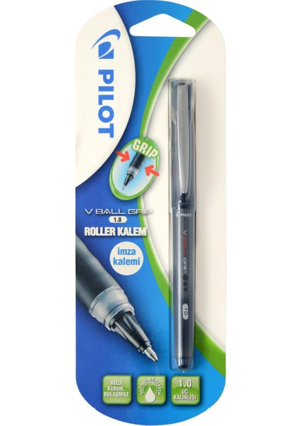 V-Ball Grip Roller Kalem 1.0 Imza Kalemi Siyah Blister (51010981)