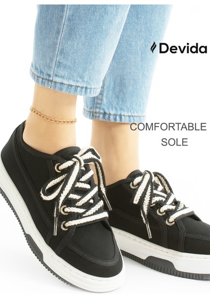 Kadın Siyah Spor Ayakkabı Günlük Rahat Air Taban Sneaker N150 indirimleri