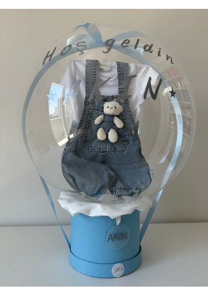 Yeni Doğan Hediye Bebek Balon Kutusu (Kişiselleştirilebilir) modelleri