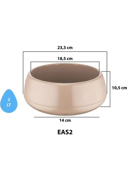 Plastik Kedi Köpek Mama Kabı 2 Lt fırsatları