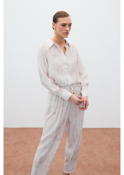 Desenli Salaş Gömlek - Taş modelleri