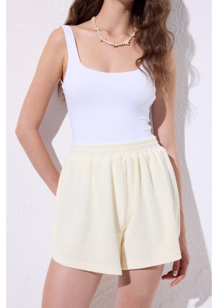 Havlu Kumaş Şort Vanilya indirimleri
