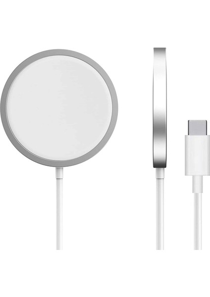 20W Type-C Girişili Magsafe Kablosuz Şarj Cihazı YK-C47