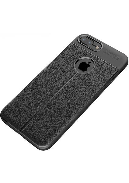 iPhone 7-8 Plus Uyumlu Kamera Korumalı Deri Görünümlü Silikon Kılıf fiyatları
