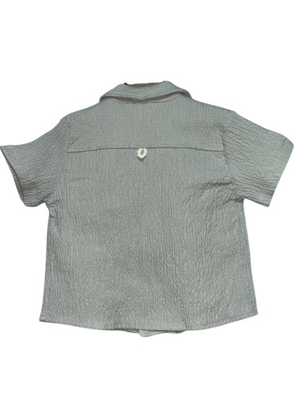 Erkek Bebek Yazlık Gömlekli "awesome Summer" Nakışlı Şort Takım fırsatları